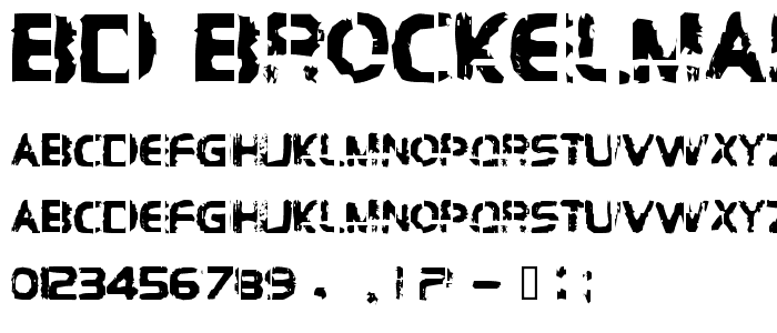 BD Brockelmann font